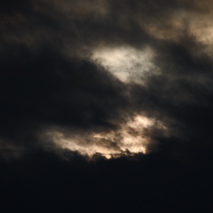 Solar eclipse captured from overcast Bergen, Norway. 2026-08-12.